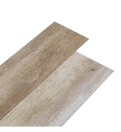 Planches de plancher PVC 5,02m² 2mm Autoadhésif Délavage de bois