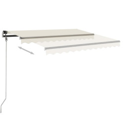 Auvent automatique sur pied 450x350 cm Crème