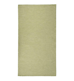 Tapis à tissage plat d'extérieur 80x150 cm Vert