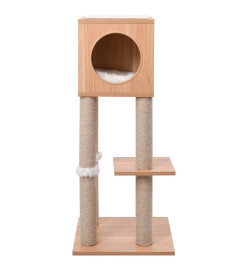 Arbre à chat avec tapis à gratter en sisal 90 cm