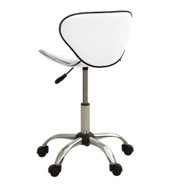 Tabouret de salon et spa Blanc Similicuir