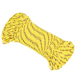 Corde de bateau Jaune 5 mm 25 m Polypropylène