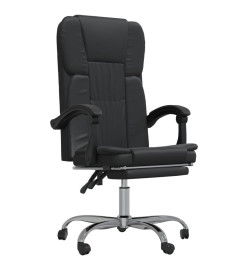 Fauteuil inclinable de bureau Noir Similicuir