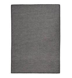 Tapis à tissage plat d'extérieur 140x200 cm Gris