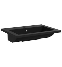 Lavabo en granit 600 x 450 x 120 mm Noir