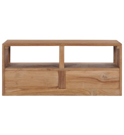 Meuble TV 90x30x40 cm bois de teck solide