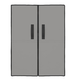 Armoire à chaussures Gris 60x28x90 cm Tissu