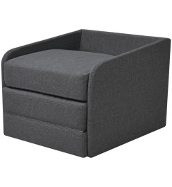 Fauteuil convertible Gris foncé Tissu