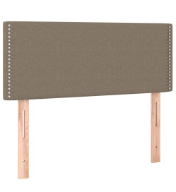 Lit à sommier tapissier avec matelas Taupe 120x200 cm Tissu