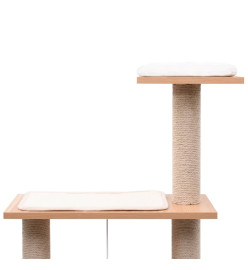 Arbre à chat avec tapis à gratter en sisal 123 cm