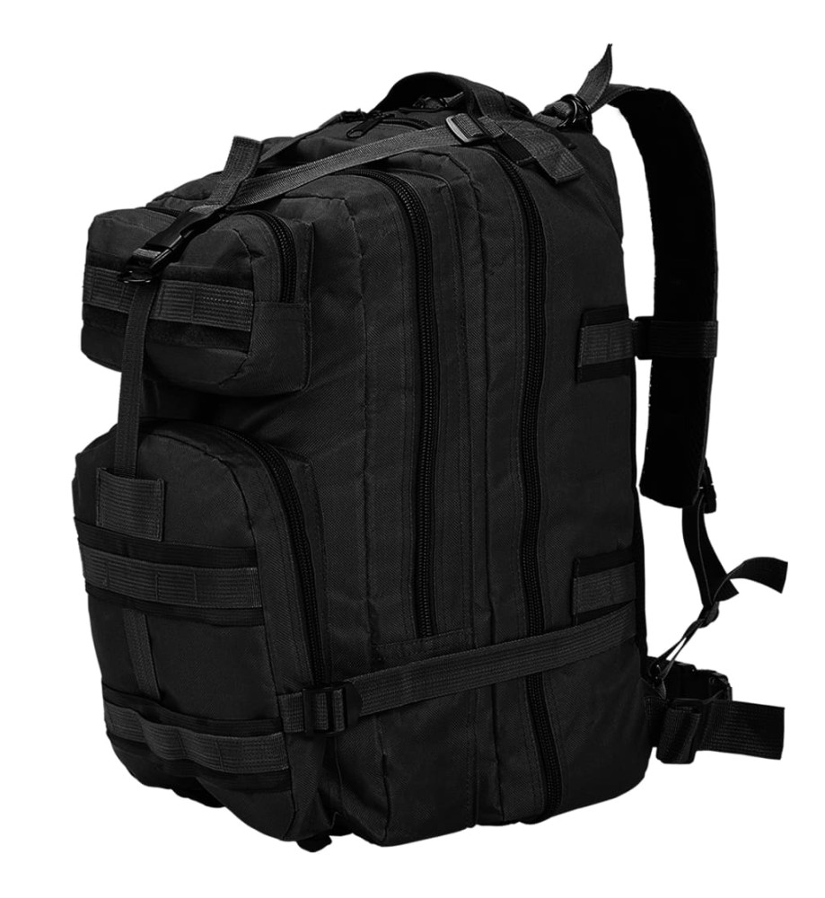 Sac à dos en style militaire 50 L Noir