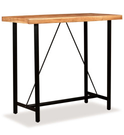 Table de bar Bois massif d'acacia 120x60x107 cm