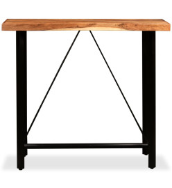 Table de bar Bois massif d'acacia 120x60x107 cm