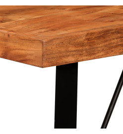 Table de bar Bois massif d'acacia 120x60x107 cm