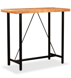 Table de bar Bois massif d'acacia 120x60x107 cm