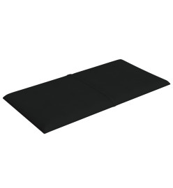 Panneaux muraux 12 pcs Noir 30x15 cm Tissu 0,54 m²