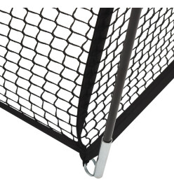 Filet pour cage de frappe de baseball Noir 500x400x250 cm