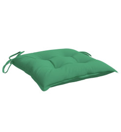 Coussins de chaise 4 pcs vert 50x50x7 cm tissu oxford