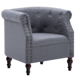 Fauteuil Gris clair Tissu