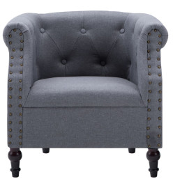 Fauteuil Gris clair Tissu