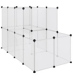 Cage pour petits animaux Transparent 142x74x93 cm PP et Acier