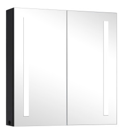 Armoire de salle de bain à miroir LED 62x14x60 cm