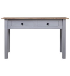 Table console Gris 110x40x72 cm Pin solide Gamme Panama