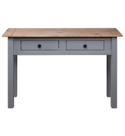 Table console Gris 110x40x72 cm Pin solide Gamme Panama