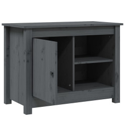 Meuble TV Gris 70x36,5x52 cm Bois de pin massif