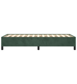 Cadre de lit Vert foncé 90x190 cm Velours