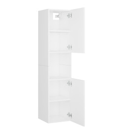 Armoire de salle de bain Blanc 30x30x130 cm Aggloméré