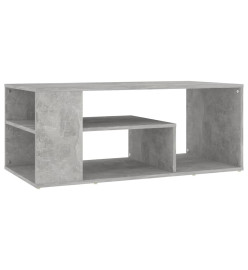 Table basse Gris béton 100x50x40 cm Aggloméré