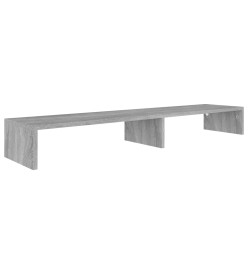 Support de moniteur Sonoma gris 110x23,5x9 cm Bois d'ingénierie