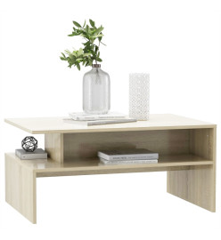 Table basse Chêne sonoma 90x60x42,5 cm Aggloméré