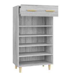 Armoire à chaussures Sonoma gris 60x35x105 cm Bois d'ingénierie