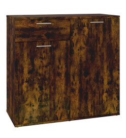 Buffet Chêne fumé 80x36x75 cm Bois d'ingénierie