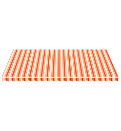 Tissu de remplacement pour auvent Jaune et orange 5x3,5 m