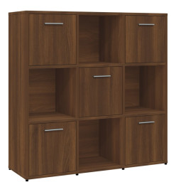 Bibliothèque Chêne marron 90x30x90 cm Bois d'ingénierie