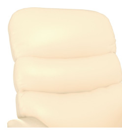 Fauteuil de massage Crème Similicuir