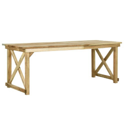 Table de jardin 200x79x75 cm Bois de pin imprégné