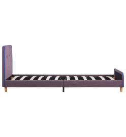 Cadre de lit Taupe Tissu 90 x 200 cm