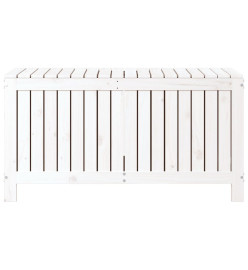 Boîte de rangement de jardin Blanc 115x49x60 cm Bois de pin