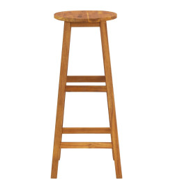 Tabourets de bar lot de 6 bois d'acacia solide