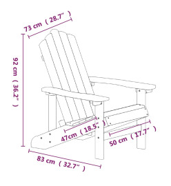 Chaises de jardin Adirondack avec table PEHD Bleu aqua