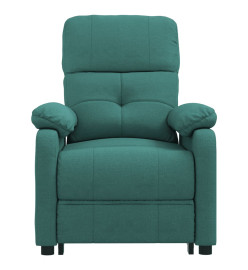 Fauteuil électrique de massage Vert foncé Tissu