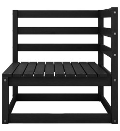 Canapé d'angle de jardin coussins anthracite Bois de pin massif