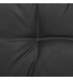 Canapé d'angle de jardin coussins anthracite Bois de pin massif
