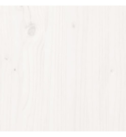 Ensemble à dîner de jardin 4 pcs blanc bois massif de pin