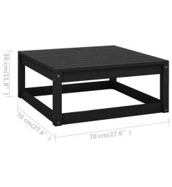 Salon de jardin 8 pcs avec coussins Bois de pin massif