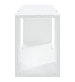 Meuble TV Blanc 80x24x32 cm Aggloméré